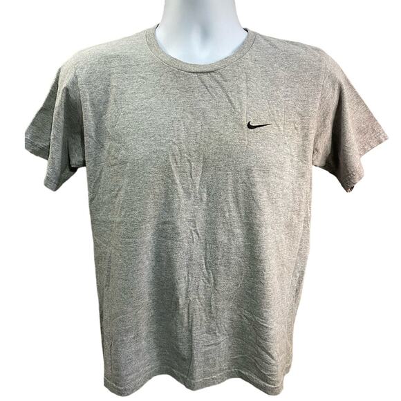 Vtg Youth Nike Swoosh T Grey Shirt Large Sports Logo Y2K - Picture 1 of 6